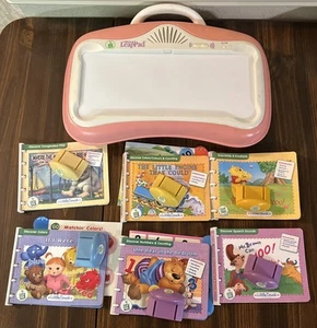 Little Touch Leap Pad Learning System with 6 Books/Cartridges - All Tested - Picture 1 of 11