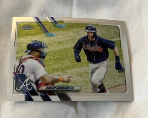 2021 Topps Chrome Dansby Swanson Atlanta Braves Baseball Card #7 - Bild 1 von 2