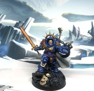 Warhammer 40k Space Marines Ultramarines Captain In Gravis Armour Made To Order - Picture 1 of 4