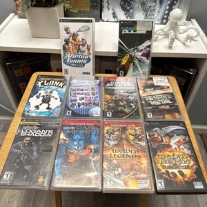 PSP LOT: 10 GAME Syphon Filter Agent Clank Twisted Metal Wipeout + PlayStation - Picture 1 of 16