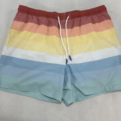 Bañador Southern Tide para hombre 2XL Board Shorts arco iris rayas playa verano Foto 1 de 4