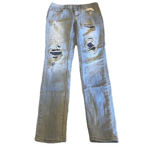 Bullhead Denim Co. Low Rise Skinniest Denim Jeans blau Damengröße 5 Damen Reißverschluss - Bild 1 von 6