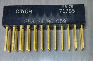 Cinch 253-24-90-059 71785 2 x 12 24 Contact Card Edge Conn NSN 5935-01-207-1735 - Bild 1 von 2