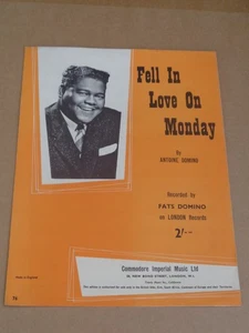 Spartiti Fats Domino - Fell In Love On Monday - Foto 1 di 1