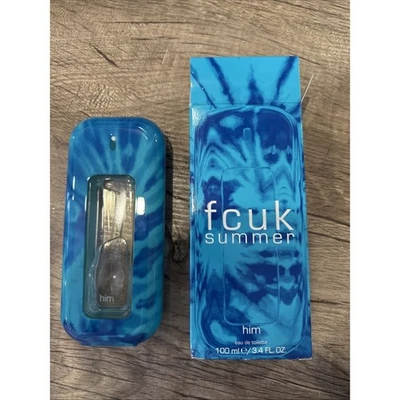 Fcuk Summer Him Eau de Toilette Spray 3.4 OZ 100 ml Caja Abierta Foto 1 de 2