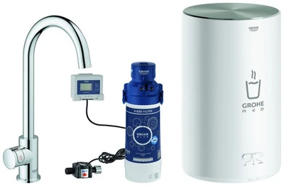 GROHE Red Mono Standventil und Boiler Größe M, C- Auslauf, 30085001, Farbe: - Bild 1 von 4