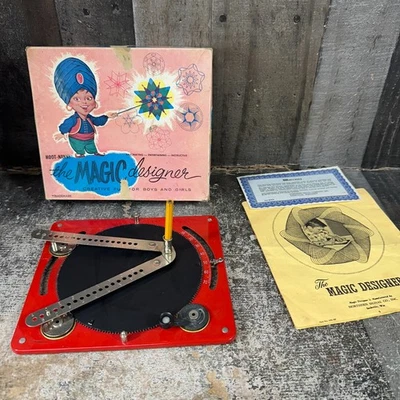 Vintage HOOT-NANNY The Magic Designer Spirograph Toy Drawing Expression - Image 1 of 4
