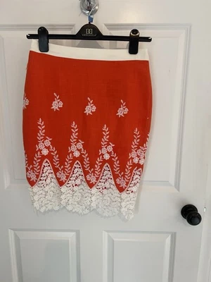 Falda mujer falda naranja Foto 1 de 4