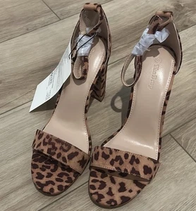 NWT The Drop Women’s 4” Block Heel Shoes Leopard Size 9 - Picture 1 of 8