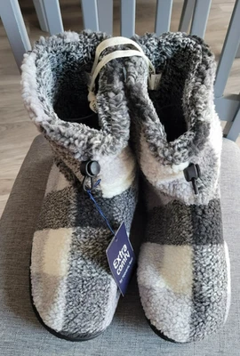 Bedroom Athletics Hardy-Mens Sherpa Short Slipper Boot-Grey - S (UK 7/8) - Image 1 of 4