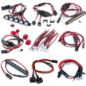 Luces de techo delanteras traseras luces LED piezas de actualización para RC Axial 1/24 SCX24 Crawler - Imagen 1 de 35