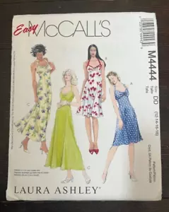 Vestido McCalls M4444 Misses Laura Ashley Halter Correa Trasera 2 Longitudes Talla 12-14 UC - Imagen 1 de 3