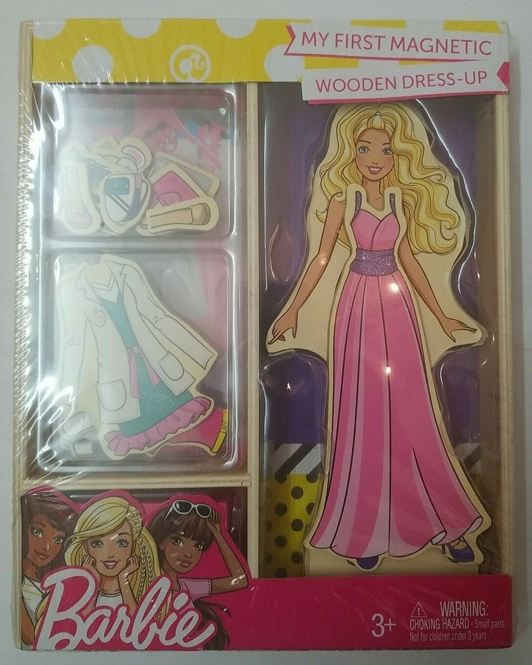 Barbie My First Magnetic Wooden Dress-up Princess Blonde