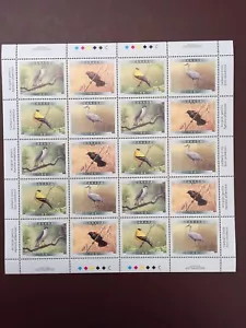 Canada Stamp Sheet/Pane - 1999 46-cent BIRDS OF CANADA - 4a Pane of 20 Stamps - Picture 1 of 1