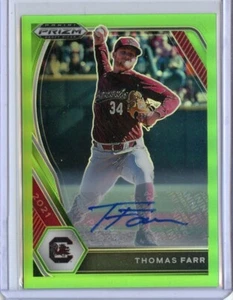 Panini Prizm 2021 Draft Picks base automática Prizms verde lima #150 Thomas Farr #/23 - Imagen 1 de 1