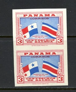 R3432 Panama 1961 Flaggen Cost Rica & Panama IMPERF PAAR POSTFRISCH - Bild 1 von 1