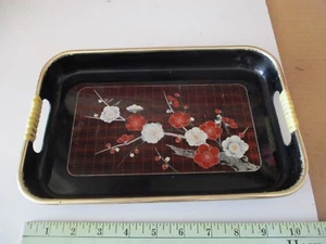 Japanisches Serviertablett 7 x 10 cm, Blumendesign - Bild 1 von 4