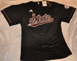 Mississippi State Bulldogs BASEBALL jersey Men's MEDIUM NEW with Tags Adidas - Picture 1 of 5