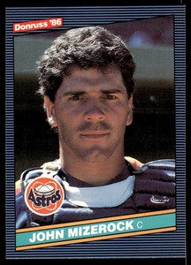 1986 Donruss John Mizerock Houston Astros #502