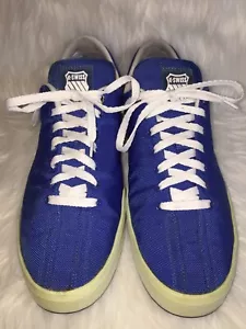 Zapatos de cancha K-Swiss clásicos de lona azul real para hombre talla 13 02876429 bajos - Imagen 1 de 12