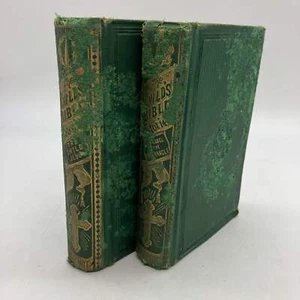 Illustrated The Child's Bible Stories 1864 Antiquarian Hardcover Set Acceptable - Picture 1 of 21