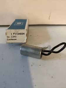 NOS 1958-74 CHEVROLET V8 IGNITION CONDENSER 1154034 GM ORIGINAL Gr. 2.393 - Picture 1 of 3