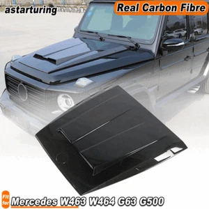Fit For Mercedes W463 W464 G63 AMG G500 19+ Real Carbon Engine Hood Bonnet Cover - Picture 1 of 11