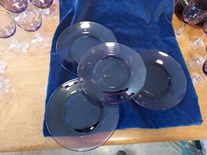 Set of 4 Fostoria Fascination Lilac Plates - Picture 1 of 3