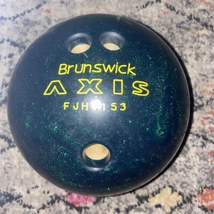 Brunswick AXIS Bowling Ball Green Glitter Sparkle 10 LB - Picture 1 of 4