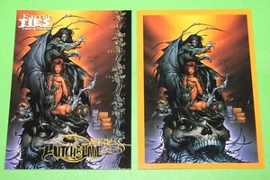 1997 TOP COW WITCHBLADE DARKNESS FAMILY TIES 2 PROMO CARD SET Michael Turner - Picture 1 of 1