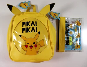 CLAIRE'S POKEMON PIKACHU MINI BACKPACK BAG + STATIONERY SET - KIDS GIRLS BOYS - Picture 1 of 18