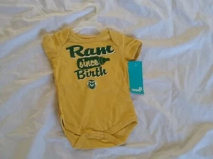 Gen2 Baby Boy's Colorado State Rams Yellow Bodysuit Size 12M - Picture 1 of 12