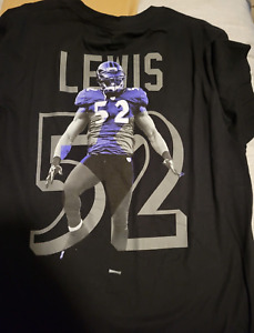 Baltimore Ravens Ray Lewi NFL Men's Short Sleeve black t-shirt size:L
