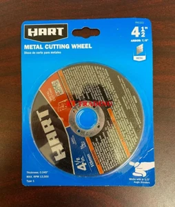 HART 4-1/2" METAL CUTTING WHEEL 0.045" Thick 13500 RPM Type 1 for Angle Grinder - Bild 1 von 6