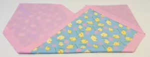 Ostern Tischläufer Herzstück Baby Küken Blume Glitzer wendbar 40" L 15" B - Bild 1 von 7