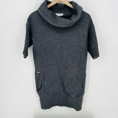 Vestido suéter Lacoste cinza gola alta tamanho 34 EUA pequeno - Imagem 1 de 4