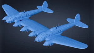 Heinkel He-111Z - Zwilling - WWII Battle Planes - 1/200 Scale - wargame3d - Picture 1 of 4