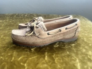 G.H. Bass & C Tan Leather Suede Fringe  Loafers Size 7 Mens - Picture 1 of 6