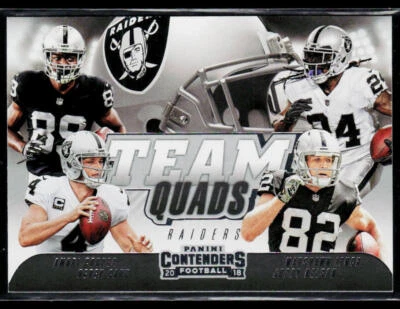 2018 Panini Contenders #TQ-7 Carr / Cooper / Lynch / Nelson Team Quads - Image 1 of 2