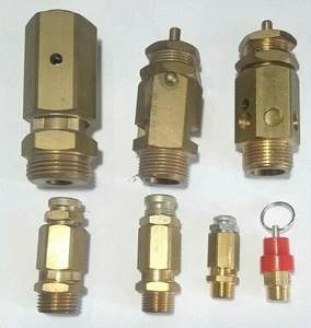 VALVOLA DI SICUREZZA COMPRESSORE PER ARIA COMPRESSA DA 1/4 A 1" - Foto 1 di 5