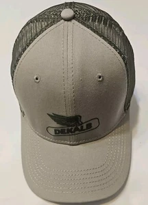 Dekalb Seed Corn Classic Khaki Olive Mesh Trucker Farm Cap Hat - Picture 1 of 6