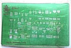 FABER CASTELL No. 923, Schablone f. Sanitär-Installation, grün transparent , OVP