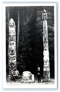 Entrada a Lover’s Lane Sitka Alaska AK Tótems RPPC Kodak B12 - Imagen 1 de 2