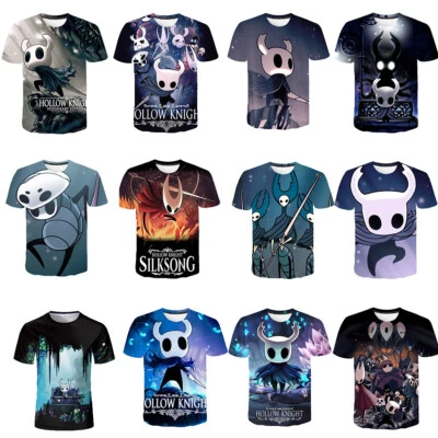 MARKENLOS Cosplay Hollow Knight 3D T-Shirts Ghost Hornet Master Grimm Adult Sports Top Tee