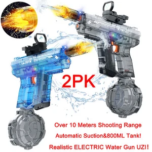 2PK Electric Water Gun Pistol M416 High Powered Squirt Gun for Adults Kids - Picture 1 of 11