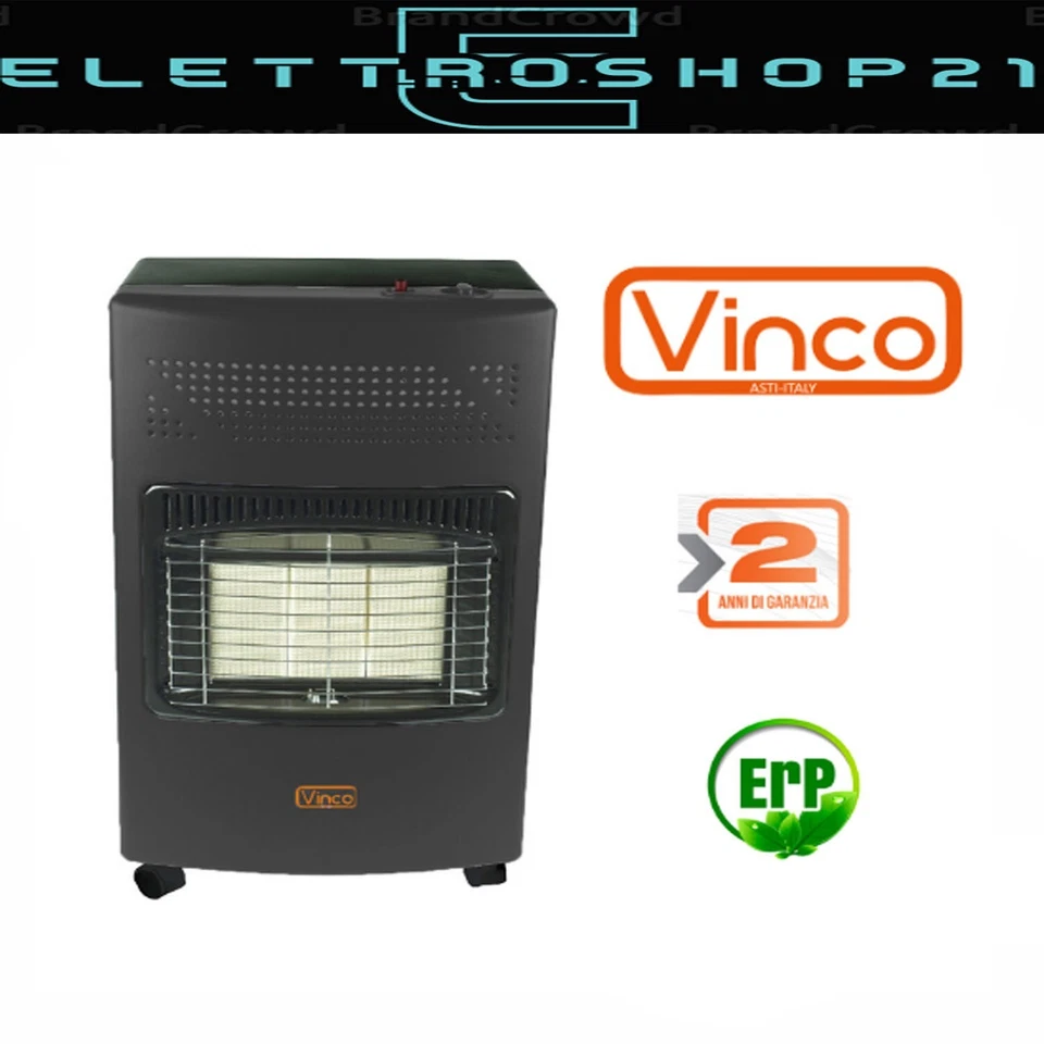🔥VINCO stufa stufe a gas GPL - PROPANO - BUTANO con SENSORE MANCANZA OSSIGENO - Immagine 1 di 1