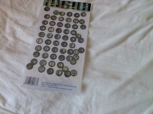 Stick on Transfers by Royal & Langnickel Antique button alphabets - Picture 1 of 1