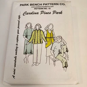Park Bench Pattern Carolina Pines Park #15 NUOVO modello da cucire multi indumento - Foto 1 di 3