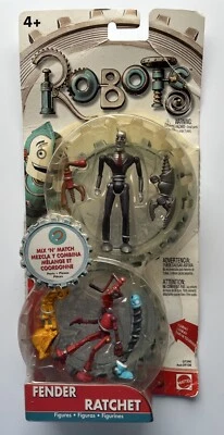 Película de robots - Juguetes, guardabarros y trinquete figuras de acción Mattel, 2004, edades 4+ Foto 1 de 4
