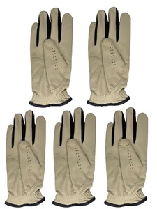 All Weather Tan Golf Gloves - 5 Pack  (Left and Right Hand) - Picture 1 of 8